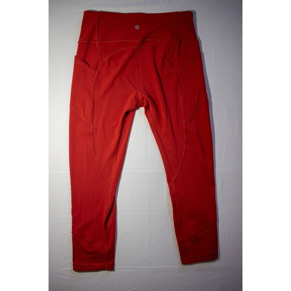 Lululemon All The Right Places Crop II 23" - Cayenne - Size 10 - Picture 3 of 4